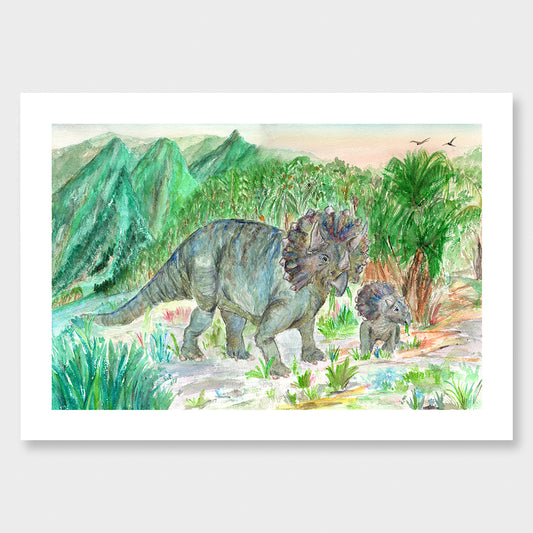 'Triceratops' Art Print